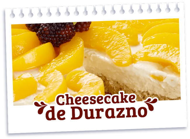 Receta Nestlé - Cheesecake de durazno