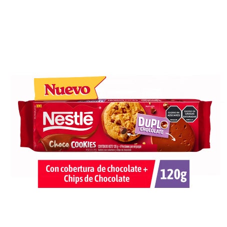 Galletas Choco Cookies NESTLÉ® con cobertura y chips de chocolate