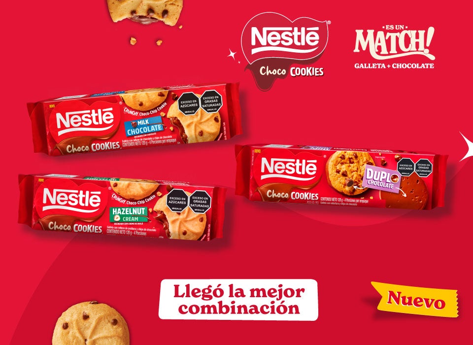 Nestlé® ChocoCookies - Es un Match Galleta + Chocolate