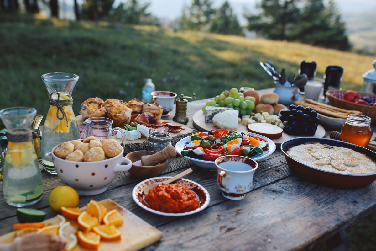 Estaciones de pasabocas para fiestas con diferentes ingredientes