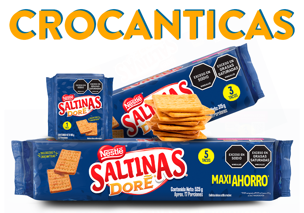 SALTINAS® Doré - Crocanticas- Doraditas - Gruesitas