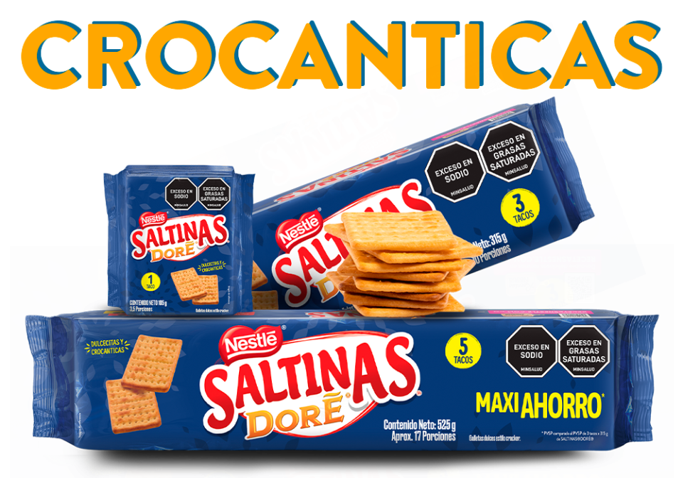 SALTINAS® Doré - Crocanticas- Doraditas - Gruesitas