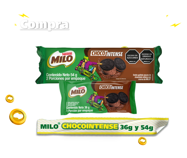 MILO® CHOCOINTENSE 36g y 54